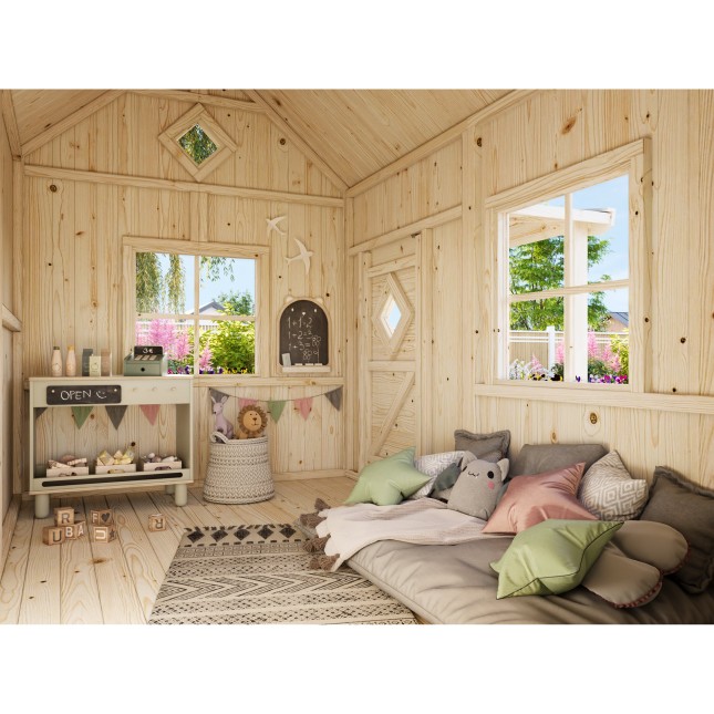 CASETTA IN LEGNO PER BIMBI OTTO CM. 233X157 LOSA LEGNAMI